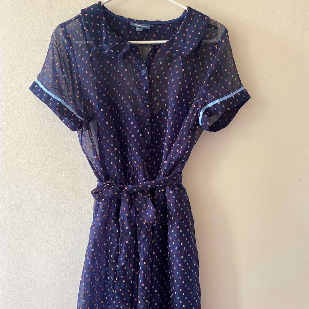 ModCloth vintage-style collared dress with cami